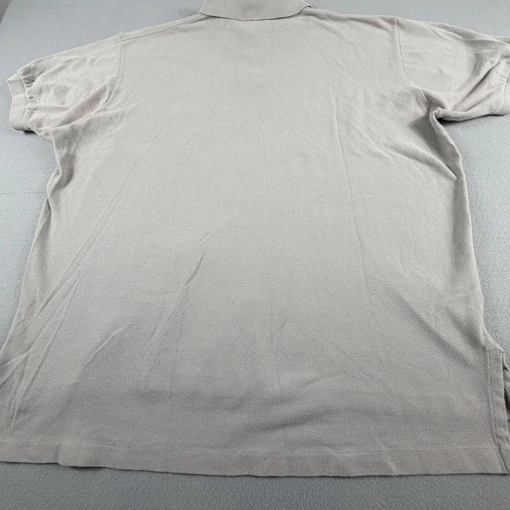 Polo Ralph Lauren Polo Shirt Mens XL Beige Tan Blue Pony Logo SS Classic Fit